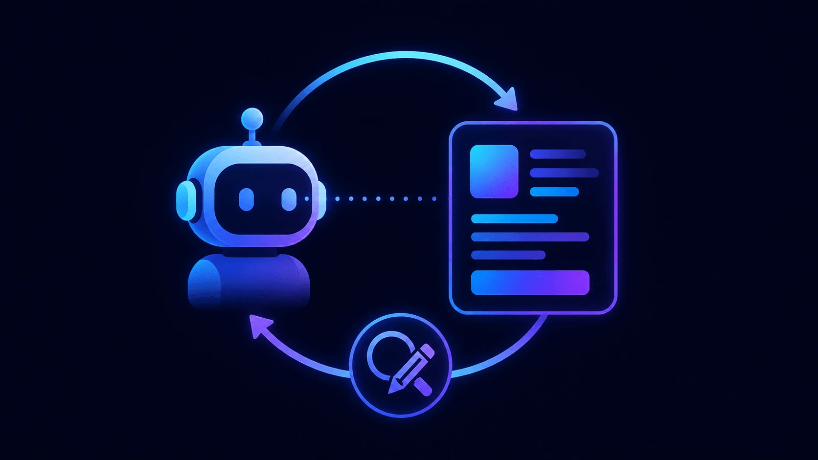 reflection pattern diagram showing an AI agent critiquing and revising its own draft output