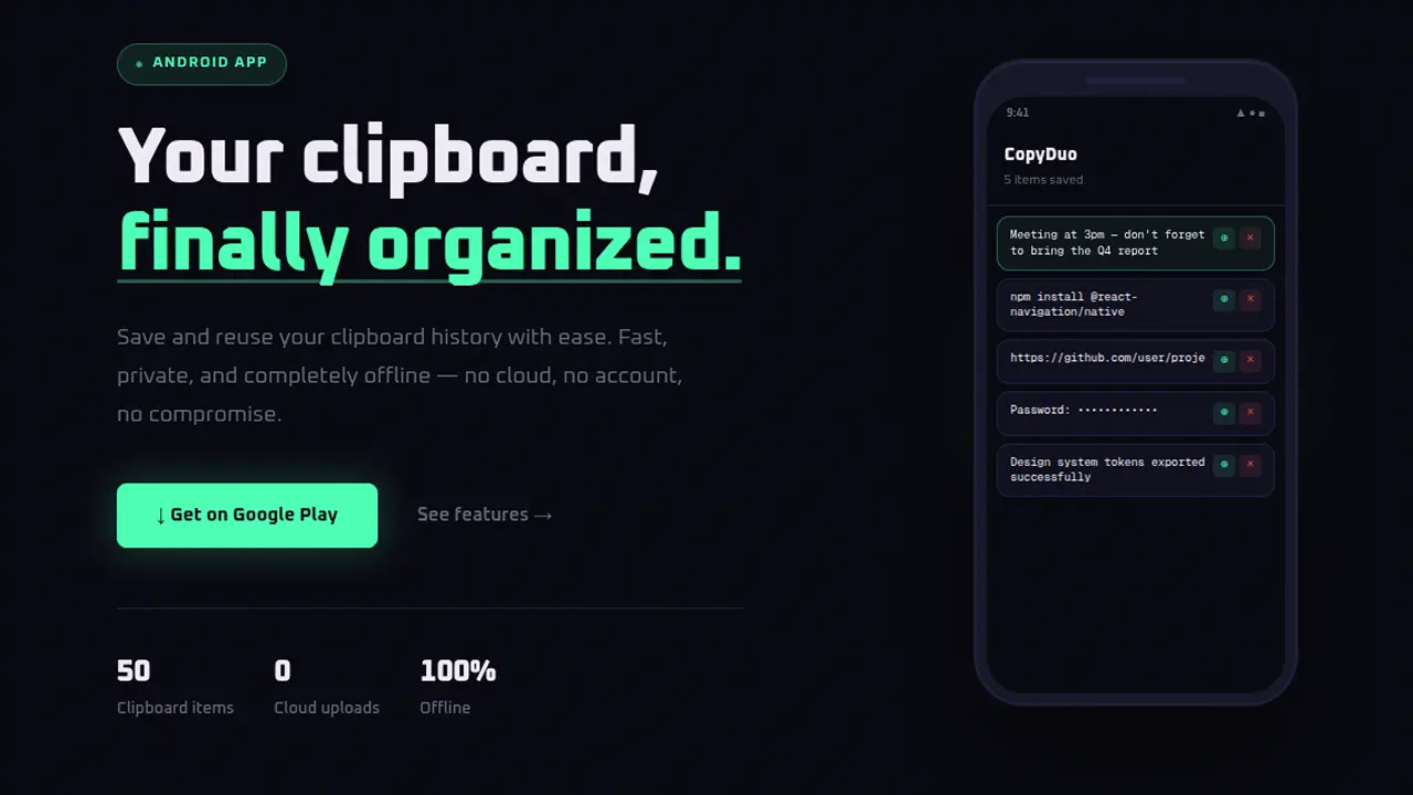 I Built an Android App Because Android Kept Deleting My Clipboard
